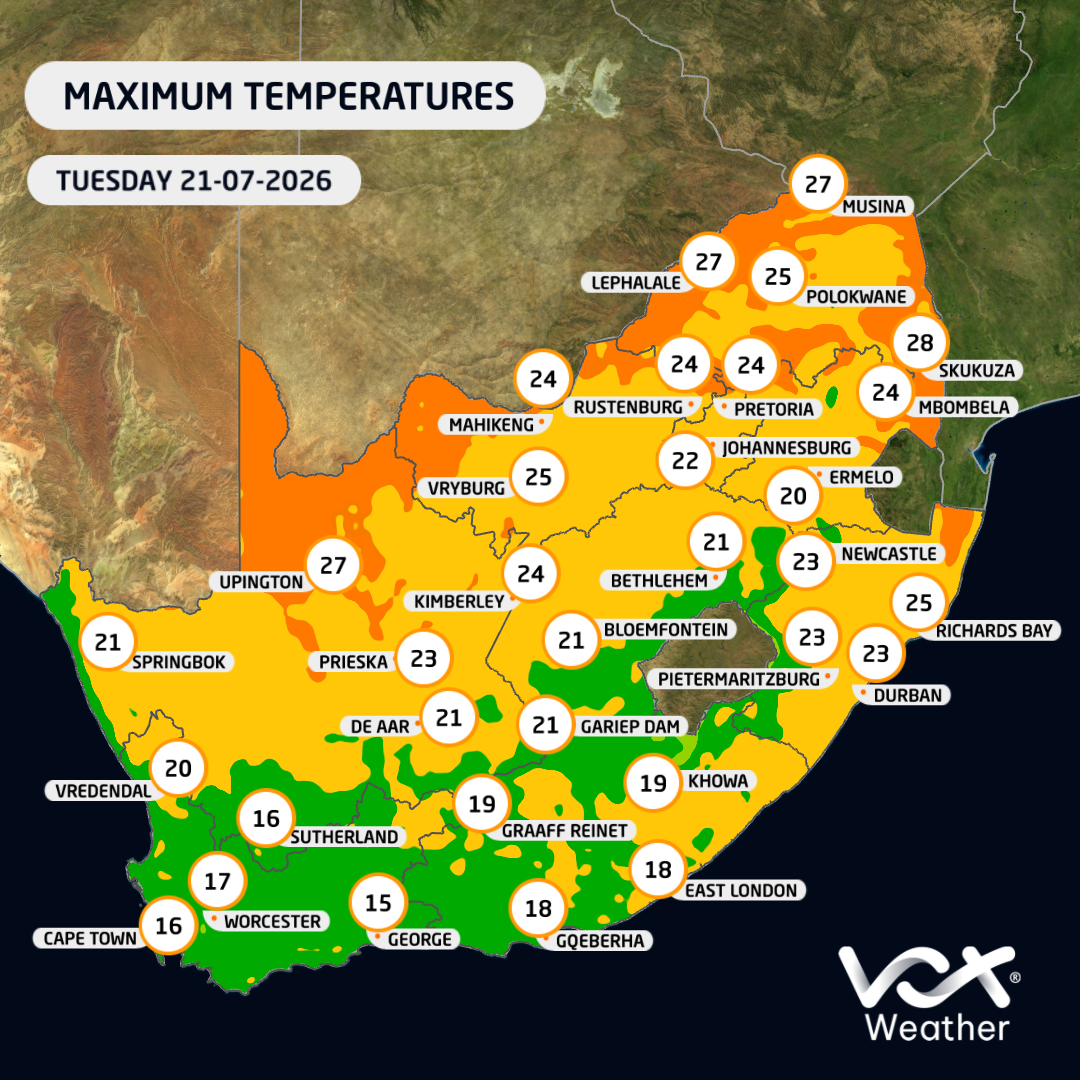 4 max Temp Map Tues