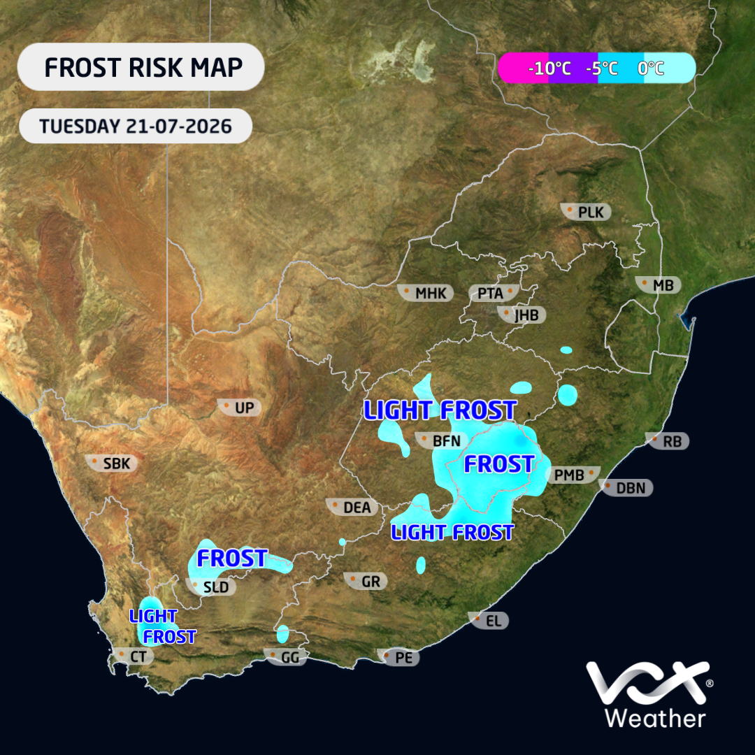 5 Frost Map Tues